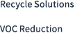 Recycle Solutions VOC Reduction